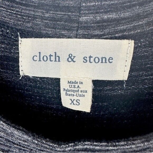 Anthropologie Cloth and Stone Black & Grey Shift Dress XS - Picture 2 of 5